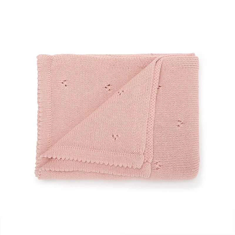 Cotton Knit Baby Blanket
