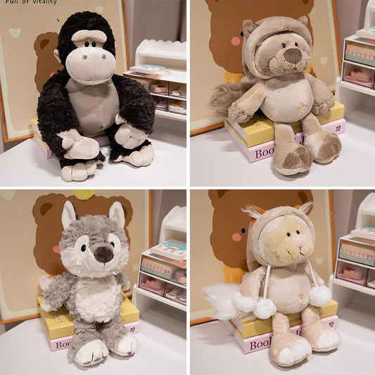Cat, King Kong, Wolf Stuffed Animal