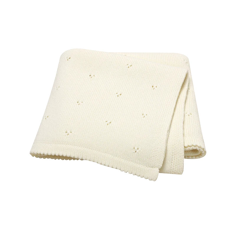Cotton Knit Baby Blanket