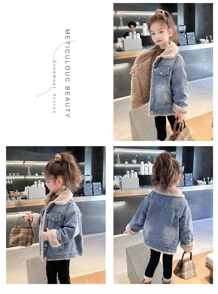 Fur Lined Winter Demin Jacket