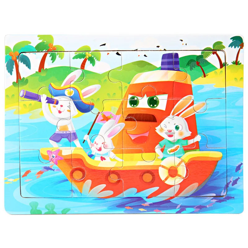12piece Wooden Jigsaw Puzzle