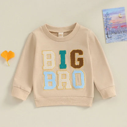 Boy Crewneck Letter Print Sweatshirt