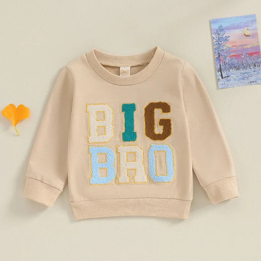 Boy Crewneck Letter Print Sweatshirt