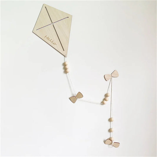 Nordic Wooden Kite Wall Ornament
