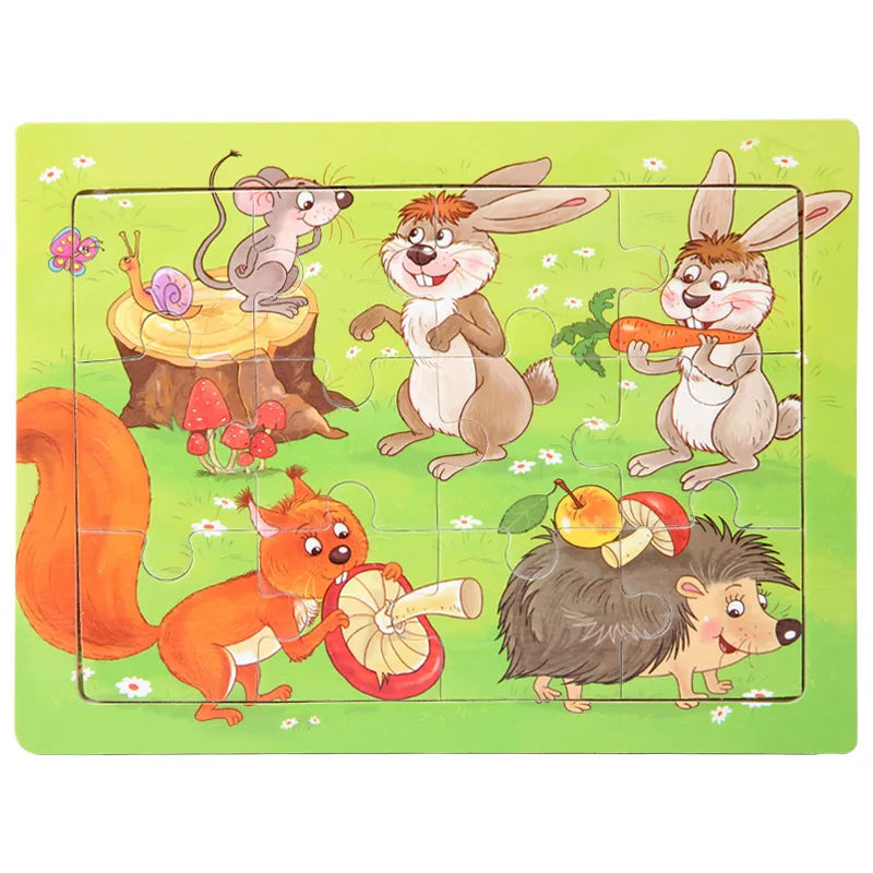12piece Wooden Jigsaw Puzzle