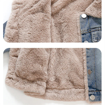 Fur Lined Winter Demin Jacket