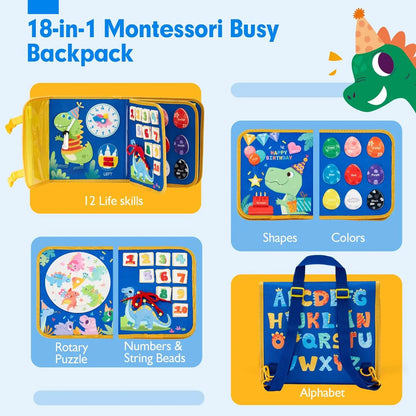Busy Board Travel Backpack