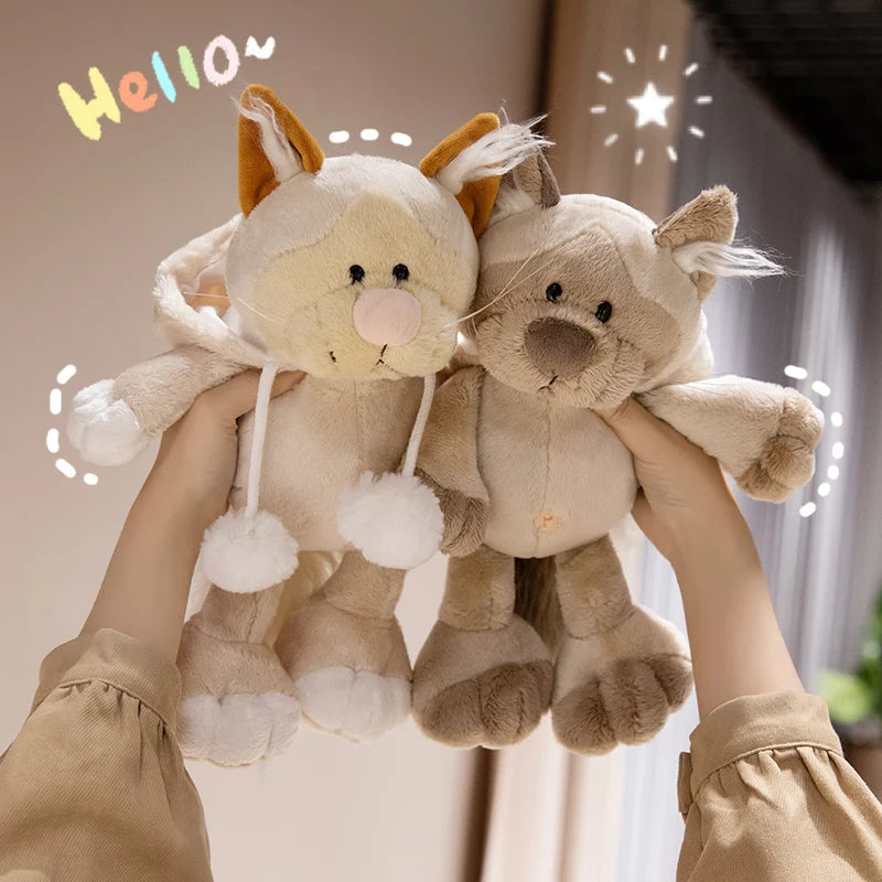 Cat, King Kong, Wolf Stuffed Animal