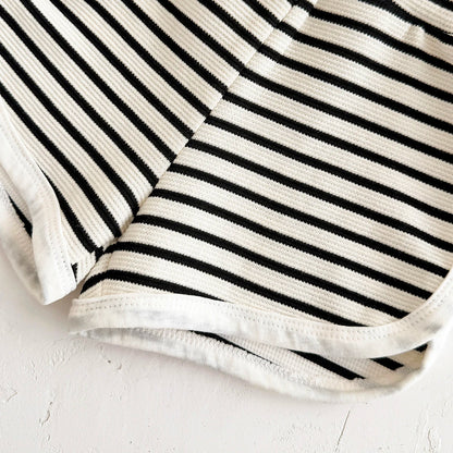 2 Piece Shirt and Stripe Shorts