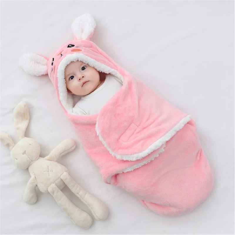 Soft Flannel Winter Baby Swaddle