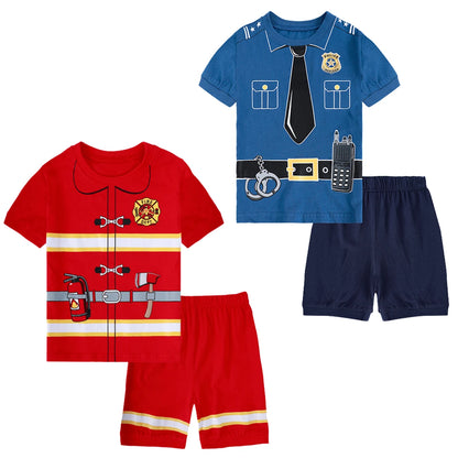 Fireman & Policeman Pajama Set