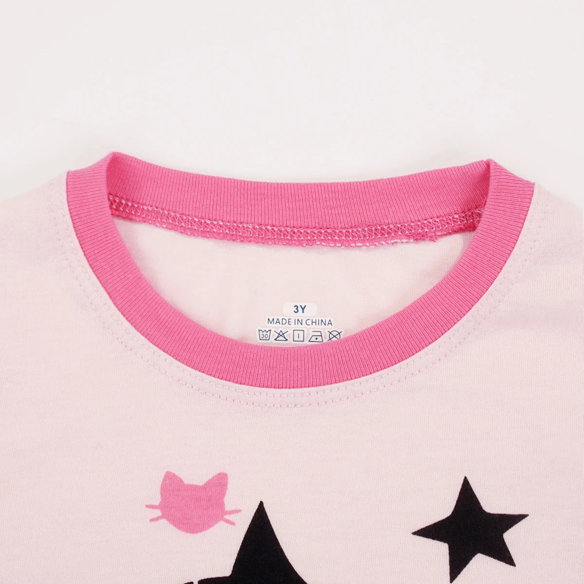 Black Cat Long Sleeve Pajama Set