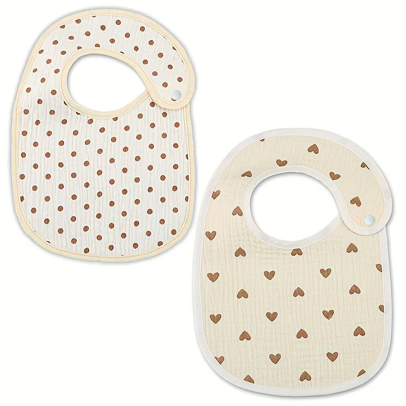 2 Piece Baby Cotton Bibs
