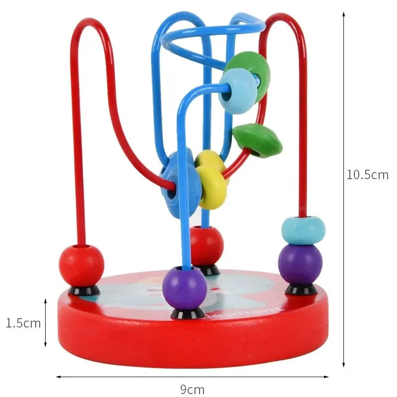 Colorful Wooden Roller Coaster Toy