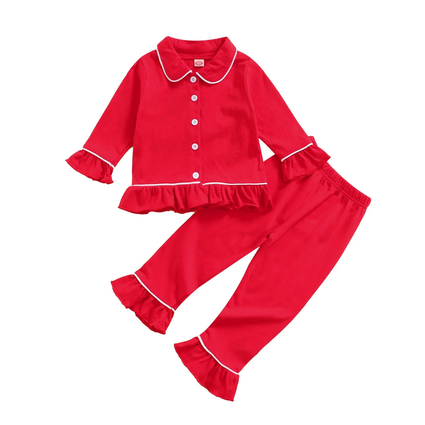 2 Piece Girl Long Sleeve Pajama Set