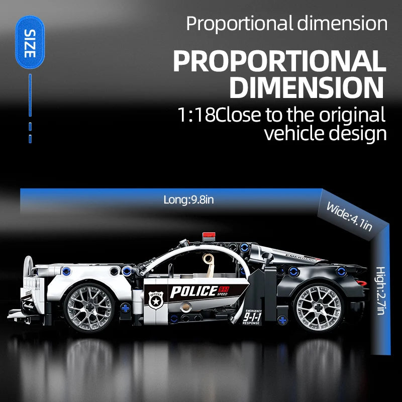 Police Car Building Blocks