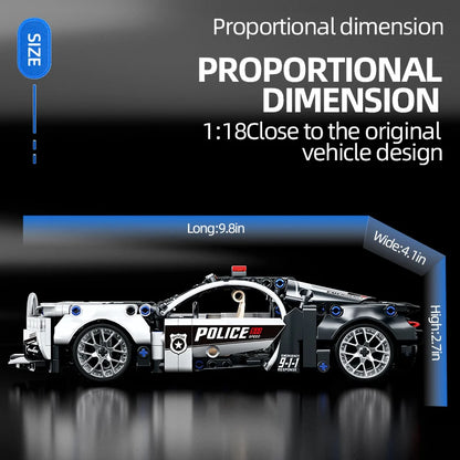 Police Car Building Blocks