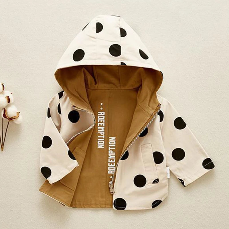 Polka Dot Double-sided Jacket