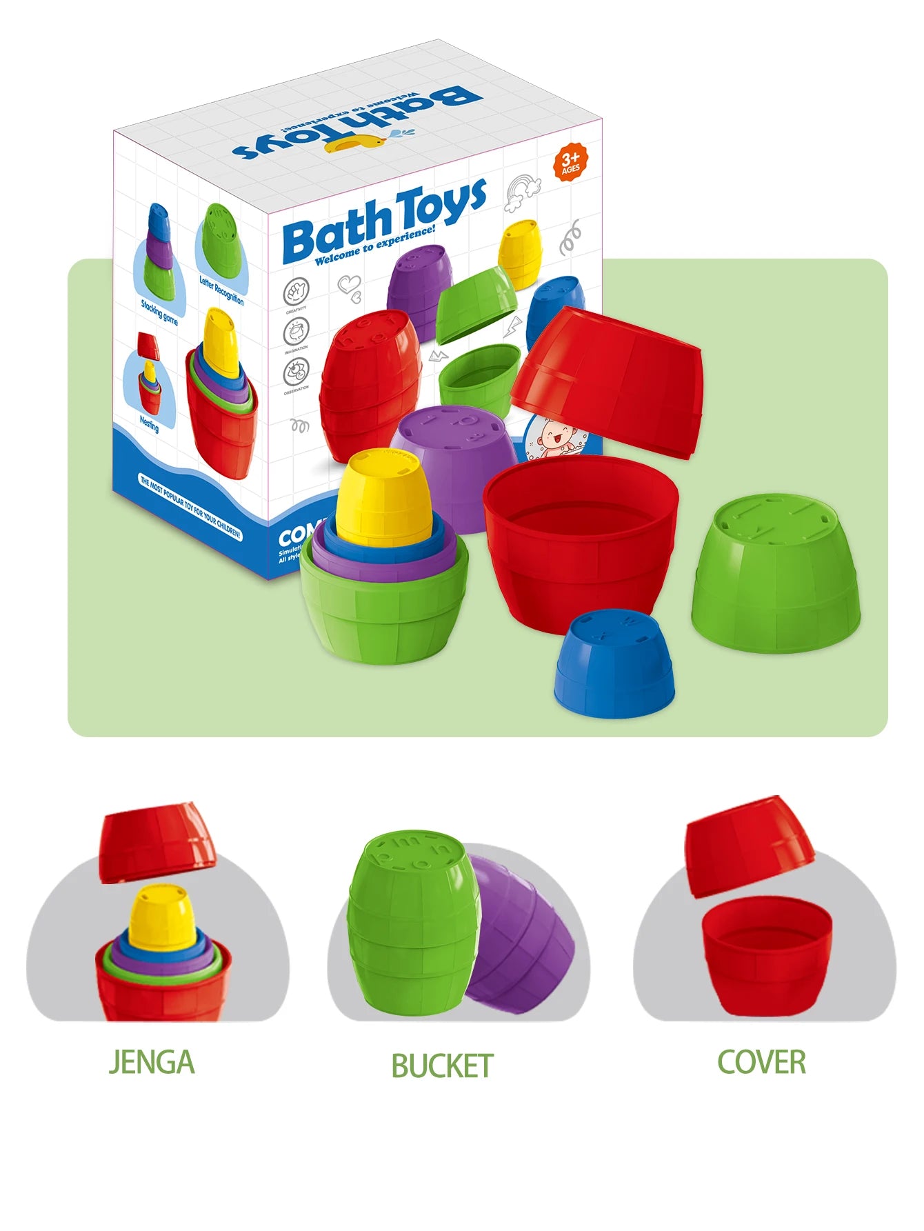 Stacking Cups Bath Toy