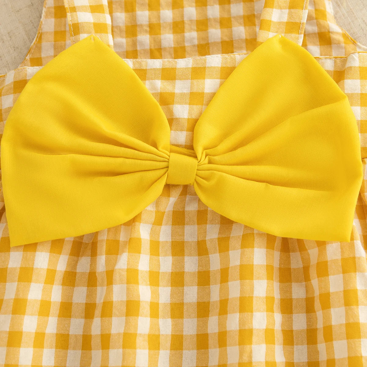 Checkered Breathable Suspender Dress