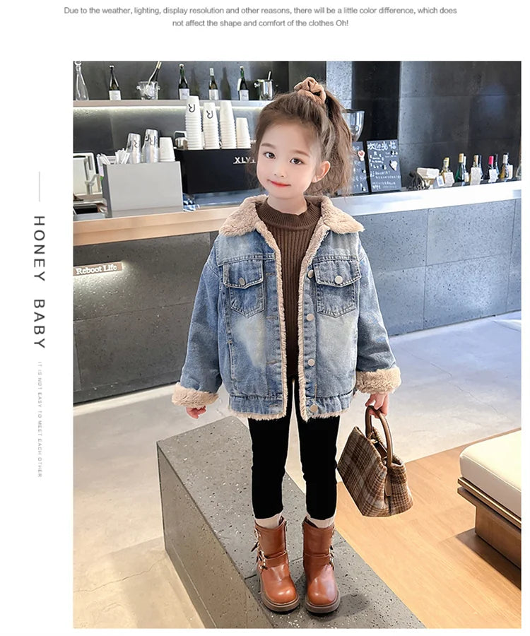 Fur Lined Winter Demin Jacket
