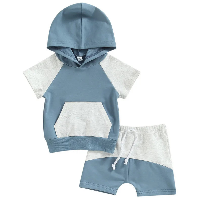 Boys Hoodie and Shorts Set