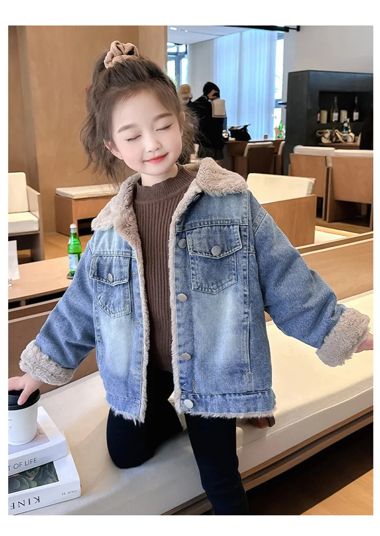 Fur Lined Winter Demin Jacket