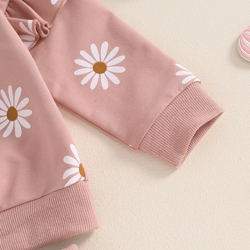 Floral Print Sweatshirt/Sweatpant Set