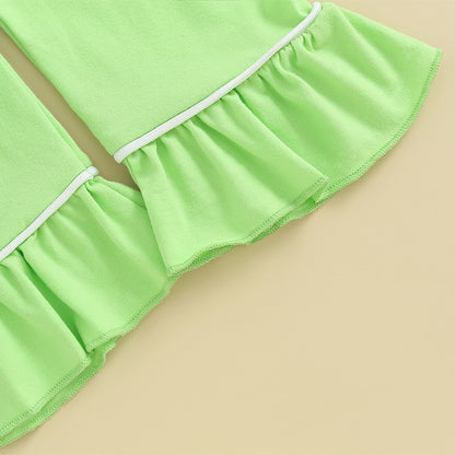 2 Piece Girl Long Sleeve Pajama Set