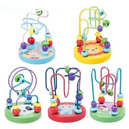 Colorful Wooden Roller Coaster Toy