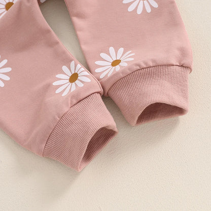 Floral Print Sweatshirt/Sweatpant Set