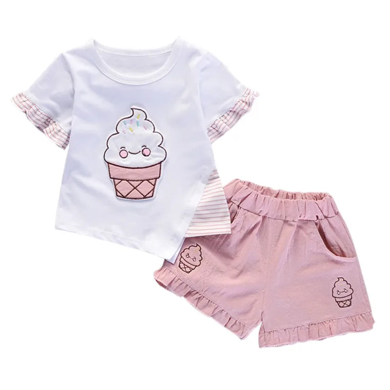 2 Piece Cherry/Cupcake Outfit