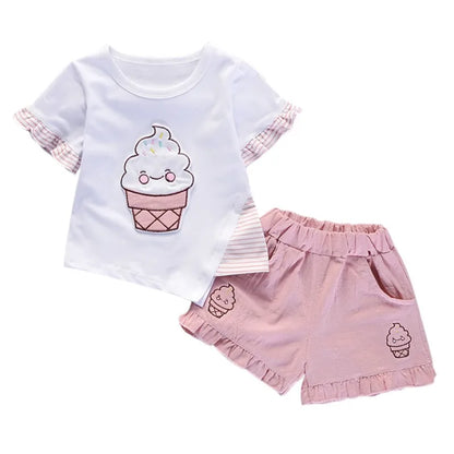 2 Piece Cherry/Cupcake Outfit