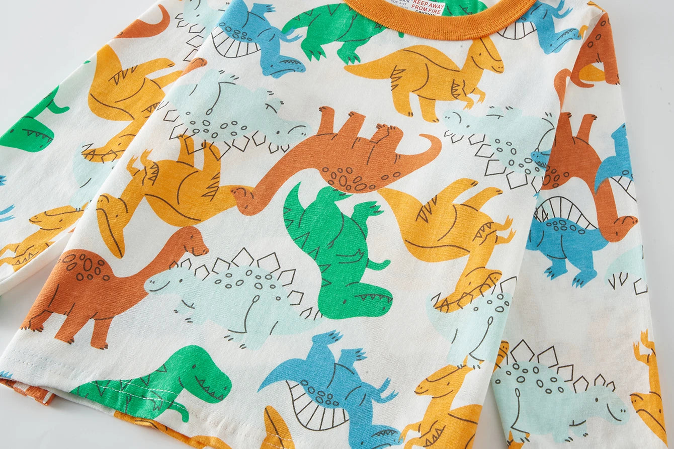 Long Sleeve Dinosuar Pajama Set
