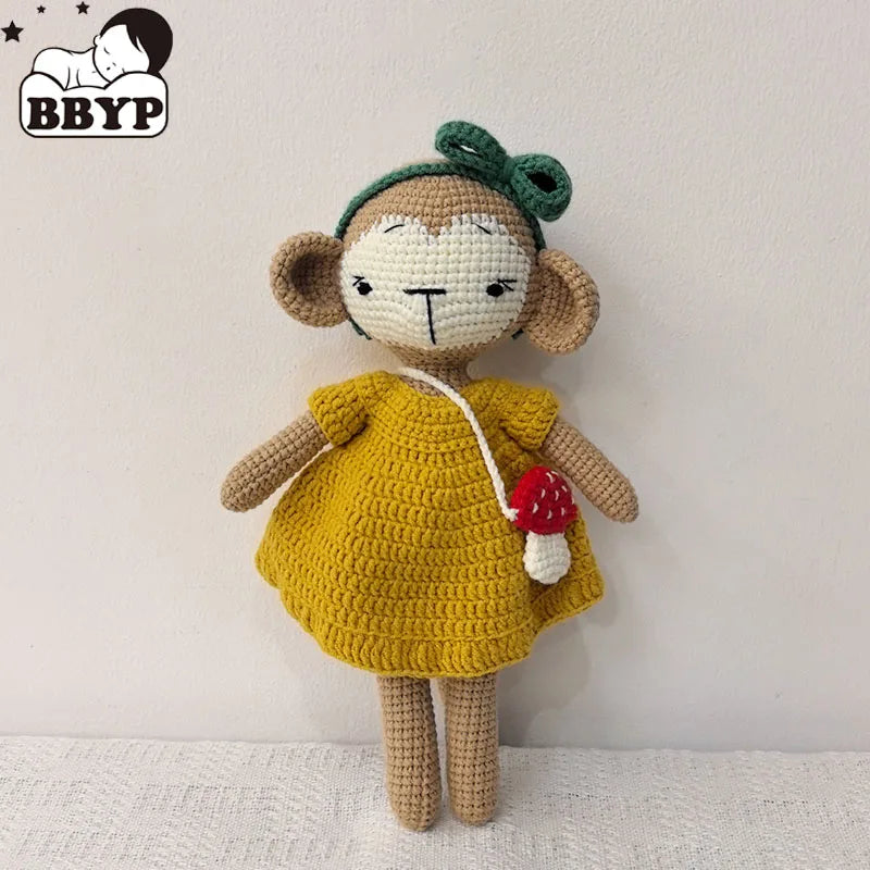 Crocheted Monkey/Rabbit Decor Stuffed Animal