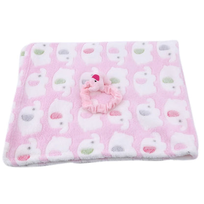 Cartoon Baby Blanket Cute Elephant