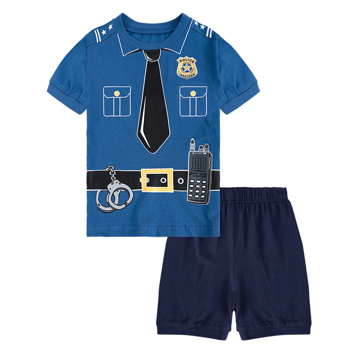 Fireman & Policeman Pajama Set